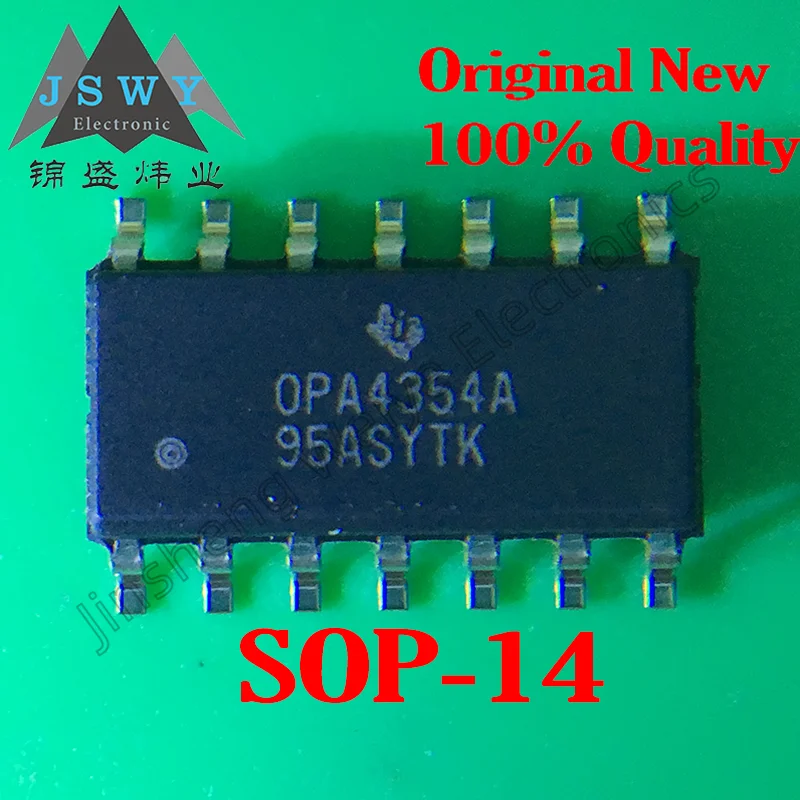 5VNT OPA4354AIDR OPA4354A SOP14 SMD Stiprintuvo Mikroschema, 100% visiškai Naujas Originalus Akcijų Nemokamas pristatymas Nuotrauka 0