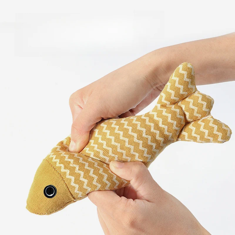 Minkštas Pliušinis 3D Modeliavimas, Kačių Žaislas Žuvų, Katžolių Žuvies Formos Anti-Bitės Patvarus , Kramtomoji Interaktyvus Žaislas Naminių Reikmenys Nuotrauka 4