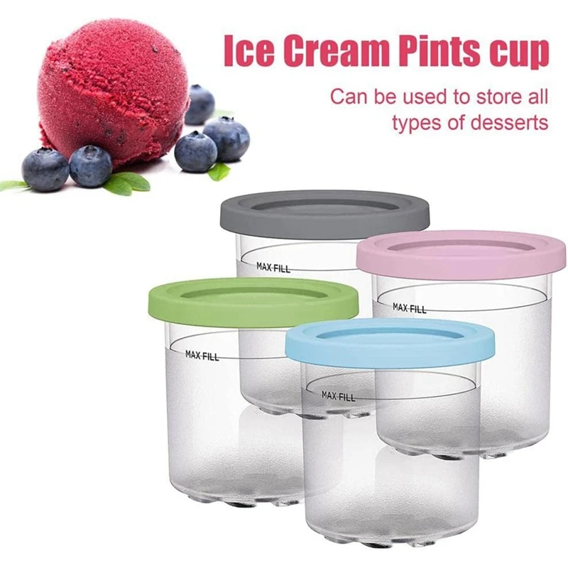 Ledų Bokalus Taurės, Ledų Konteineriai Su Dangteliais prietaisams, Skirtas Ninja Creami Bokalus NC301 NC300 NC299AMZ Serijos Ice Cream Maker Nuotrauka 5